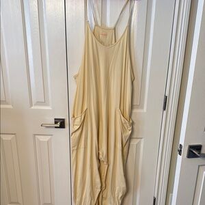 FP Movement by Free People Cream Jumpsuit